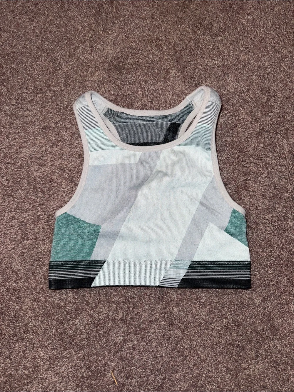 Nike high neck racer back sports bra